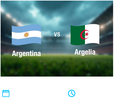 Partido 12 - Argentina vs Argelia